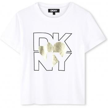 T-shirt Fille DKNY Kids Around Gold