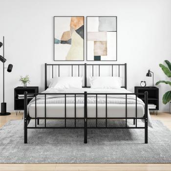 Modern Black Bedside Cabinets