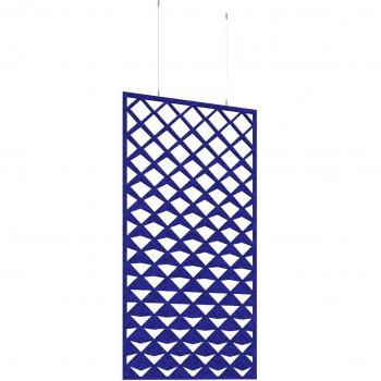 Blue Harmony Acoustic Hanging Panels – Piano Chords Pattern, 1200 × 600 mm
