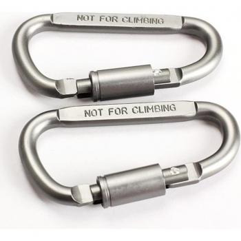Screw Lock D-Ring Carabiner Set