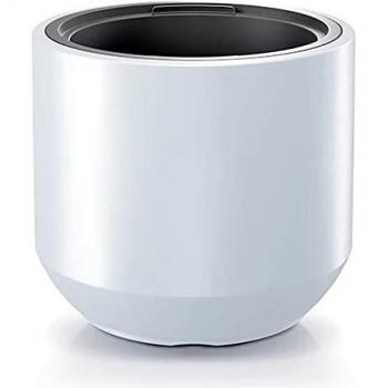 Maceta con depósito Prosperplast HEOS 36L, dimensiones 390x390x350 mm, color gris claro