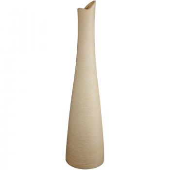 GILDE Bologna Blumenvase, schmale Keramikvase für Tisch