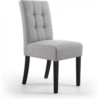 Moseley Waffle Linen Effect Silver Grey Dining Chair