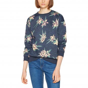 Vans Apparel Tango Crew, Sudadera Mujer, Multicolor (Fall Tropics Heather), Talla X-Small