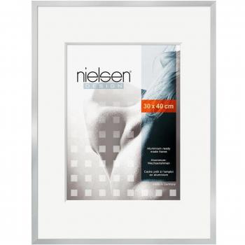 Aluminium-Wechselrahmen C2 20x30cm Silber glanz mit Echtglas
