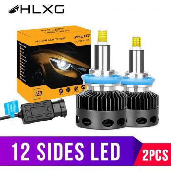Éclairage de Phares 3D 12 Côtés 18000 Lumens