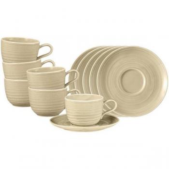 Seltmann Weiden Terra Kaffeetassen 260 ml – 12‑teilige Tasse & Untertasse