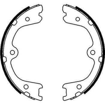 Textar 91073200 Parking Brake Shoe Package