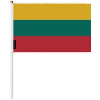 Lithuanian Flag Collection – 100 Mini Flags, 30x45cm, Poly Fabric