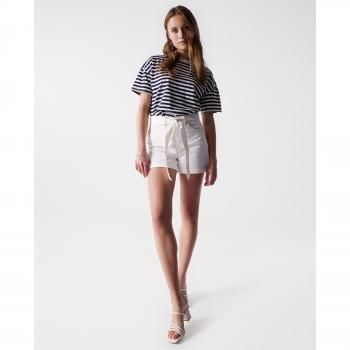 Pantaloni Corti Beige Salsa Jeans Secret Glamour
