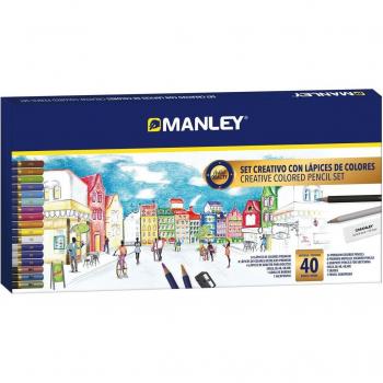 Set Manley Matite 40 Colori – Arte e Disegno