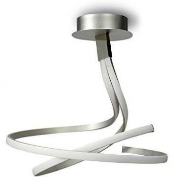 Luz de techo LED Nur 50W 3000K, 4000lm, acabado plata regulable