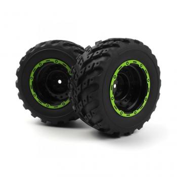 Pneumatici Blackzon Smyter MT Assemblati (Nero/Verde)