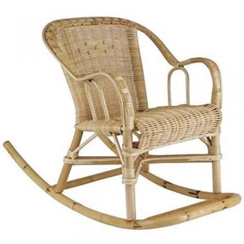 Sedia a dondolo in rattan Chloé