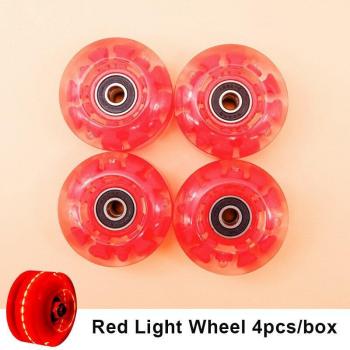 Roues pour patins à roulettes, 4 pièces, adaptées au skate et au patinage double rangée
