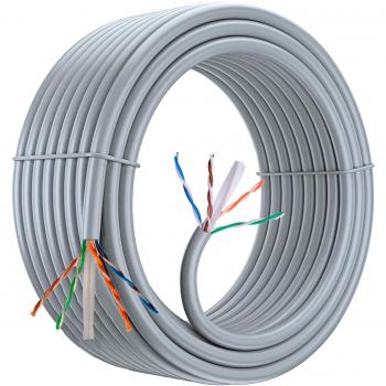 Cable de Red LATIGUILLÓ CAT‑6 UTP AWG 23 100 m – Bobina en Gris con LSZH