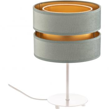 30 cm Mint Green and Gold Golden Duo Table Lamp