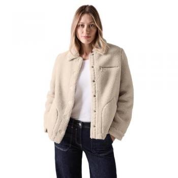 Fellimitatjacke CECIL Gr. XXL (46), beige (teddy vanilleweiß)