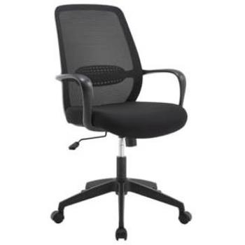 Sedia Professionale Nera Tessuto Premium