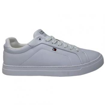 Sneakers Tommy Hilfiger Icon Court Flag Cuir Blanc 42
