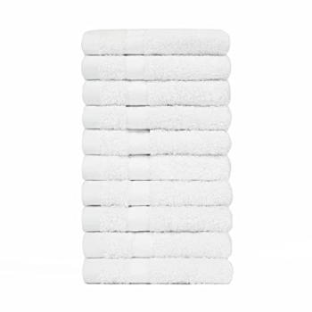OHS White Cotton Bathroom Towels – 10 Pack