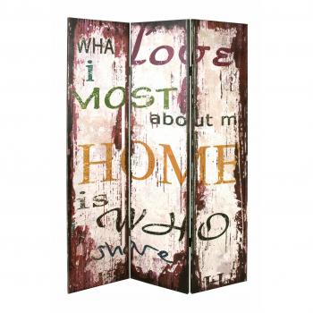 Bunter Haku-Paravent 30947 – 120 × 3 × 180 cm, Möbelstück