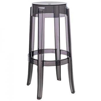 Taburete Grande Kartell Charles Ghost, 75 x 46 x 29 cm, Gris