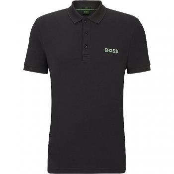Polo de algodón negro BOSS 3XL outlet 2024