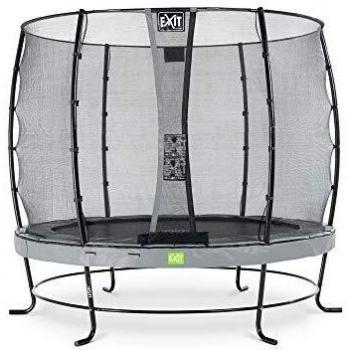 EXIT Elegant Trampolin 253 cm Rund Economy-Netz – Grau