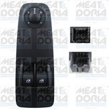 Levée de vitre bouton MEAT & DORIA 26518 à gauche