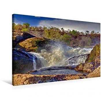 Premium Textil-Leinwand 75 x 50 cm Quer-Format Der Eingang zu Murchison Falls von Hawkeyes-Pictures