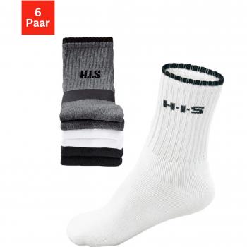 H.I.S Aktiv-Sportsocken, 6er Set, Frottee & verstärkte Bereiche