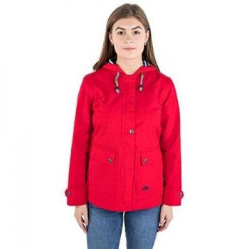 Trespass SEAWATER Damen Jacke – Wasserabweisend, Mittelgröße, Rot