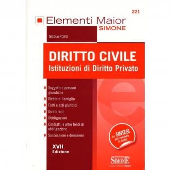 Diritto civile. Istituzioni di diritto privato