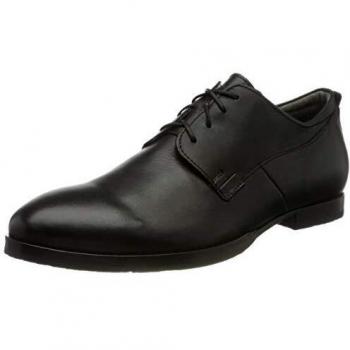Schwarz – Herren Walta 3-000289, chromfrei gegerbt & nachhaltig, Wechselfußbett-Schnürhalbschuhe EU 41,5