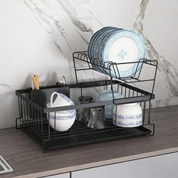 Kitchen Dish Rack with Water Tray