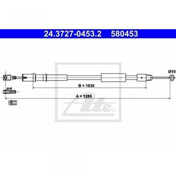 ATE 24372704532 Parking Brake Cable