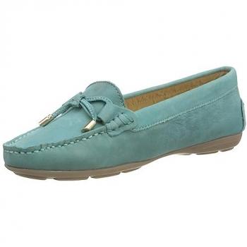Soletti Hush Puppies Maggie in Pelle Blu Cielo