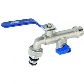 Robinet sphérique double 1/2 x 3/4 MT