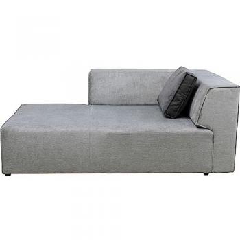 Méridienne d'angle gauche en tissu gris modulable Kare Design