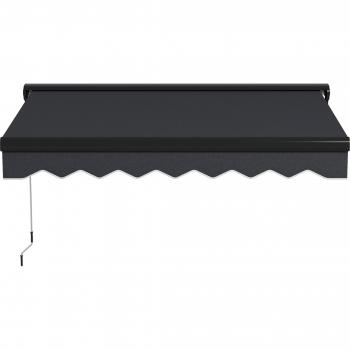 Outsunny 3x2.5m Waterproof Awnings for Doors & Windows – Electric, LED, Aluminium