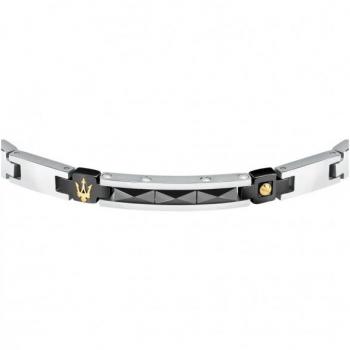 Maserati Pulsera de Acero Plateado Premium