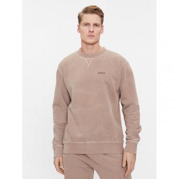 Braunes Logo‑Sweatshirt Boss – locker geschnitten
