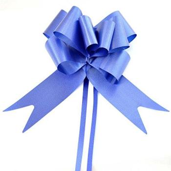 Large 5 cm Navy Blue Decorative Pull Bows – 10 Count