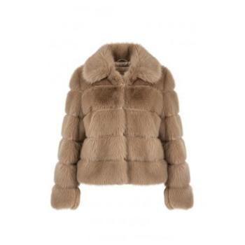 Brown Velvet Faux Fur Wrap – Yumi Size 12