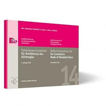 Fehlerbewertungsliste für Behältnisse aus Hüttenglas
