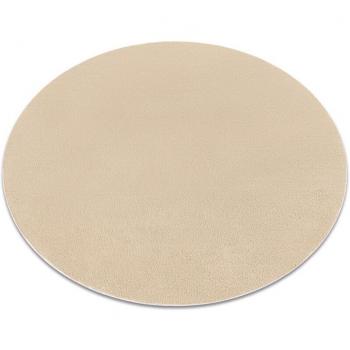 Beige Anti-Slip Shaggy Circle Carpet by Rugsx for Modern Homes