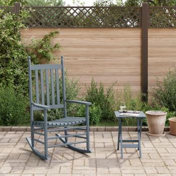 Cadeira de Jardim Balão, Mesa Dobrável, Álamo Cinzento – VidaXL