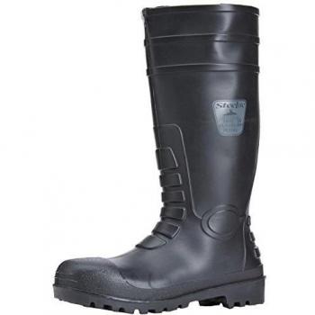 S5 Arbeitsstiefel mit Stahlkappe Schwarz 47
