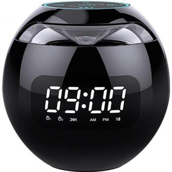Portable Column Bluetooth Speaker with LED Alarm Clock